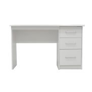 Interiax Bureau Jaxx - Wit, 3 Schuiven, MDF