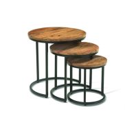 Interiax Side Table 'Finn' 3-delig Mangolia