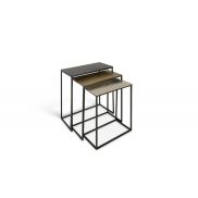 Interiax Table d'Appoint 'Noud' Métal
