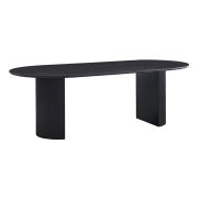 Interiax Dining Table 'Rayan' 200 cm Oval Decor Donkerbruin