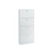 Schoenkast 'Carini' 4 Laden Wit