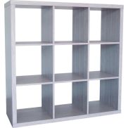 Rousseau - Vakkenkast / Roomdivider - Grijs - 110x39x110 cm