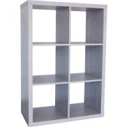 Rousseau - Vakkenkast / Roomdivider - Grijs - 75x39x110 cm