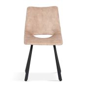Interiax Dining Chair Lea Fluweel Beige
