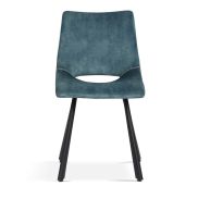 Interiax Dining Chair Lea Fluweel Blue