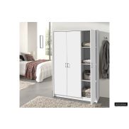 Kleerkast 'Ray' 3 Doors White (180x120x54cm)