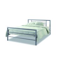 Bed 'Sandro' Grey 140x200 With Slatted Base