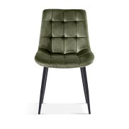 Interiax Dining Chair Lucy Fluweel Green