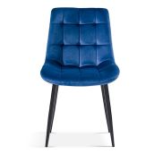 Interiax Dining Chair Lucy Fluweel Blue