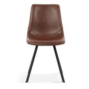 Interiax Dining Chair Cilou PU Brown