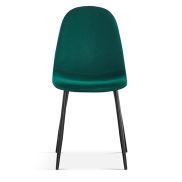 Interiax Eetkamerstoel Lou Fluweel Groen