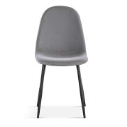 Interiax Dining Chair Lou Velvet Grey
