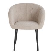 Interiax Chaise de salle à manger 'Alina' Bouclée Beige