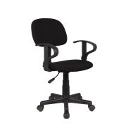 Bureaustoel 'Happy' PU Nylon Zwart