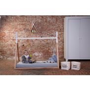 Childhome - Bedframe Tipi Naturel-White - 70x140 cm - Hout
