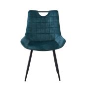 Interiax Dining Chair Alix Fluweel Blue