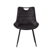 Interiax Dining Chair Alix Fluweel Grey