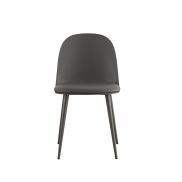 Interiax Dining Chair FÃ© Zitting PP Kussen PU Grey