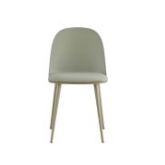 Interiax Dining Chair FÃ© Zitting PP Kussen PU Green