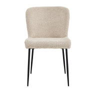 Interiax Dining Chair Flo Bouclé Beige