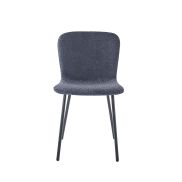 Interiax Dining Chair Jade BouclÃ© Donkergrijs