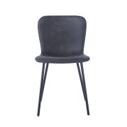 Interiax Dining Chair Jade PU Donkergrijs