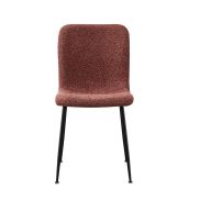 Interiax Eetkamerstoel Mona Bouclé Roze