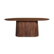 Interiax Dining Table 'Camille' Oval 200 cm - Mangohout Brown - 200x100x76 cm