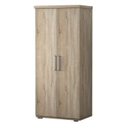 Interiax Armoire 'Mila' - 2 Portes, 2 Tiroirs, 1 cintre et 3 Étagères | Chêne Sonoma | 183x80x52 cm
