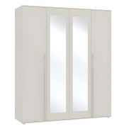 Interiax Kledingkast 'Skagen' 4 Deuren | Beige | 210x180x52 cm