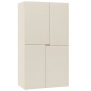 Interiax Opbergkast 'Parma' 4 Deuren | Beige | 184x100x56,6 cm