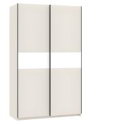 Interiax Kledingkast 'Bari' 2 Deuren | Cashmere/Wit | 204,5x122,4x60,3 cm