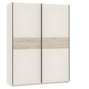 Interiax Kledingkast 'Bari' 2 Deuren | Cashmere/Artisan Eik | 204,5x150,6x60,3 cm