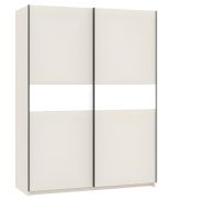 Interiax Kledingkast 'Bari' 2 Deuren | Cashmere/Wit | 204,5x150,6x60,3 cm