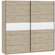Interiax Kledingkast 'Bari' 2 Deuren | Artisan Eik/Wit | 204,5x200,2x60,3 cm