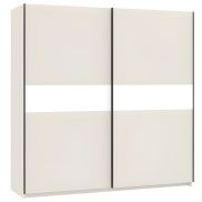Interiax Kledingkast 'Bari' 2 Deuren | Cashmere/Wit | 204,5x200,2x60,3 cm