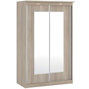 Interiax Kledingkast 'Napoli' 2 Schuifdeuren, 2 Spiegels | Sonoma Eik | 194,6x120x69 cm