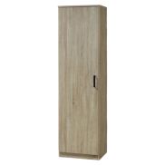 Interiax Opbergkast - Kledingkast 'Lucas' - 1 Deur & 4 Legplanken | Sonoma Eik | 184x50x42 cm