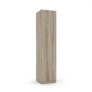 Interiax Opbergkast - Kledingkast 'Mila' - 1 Deur & 4 Legplanken | Sonoma Eik | 180x40x42 cm