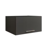 Interiax WASHWALL 'Mary' Armoire supérieure pour lave-linge Anthracite - avec 1 porte battante - 38x50x67,5 cm