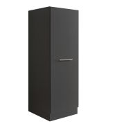 Interiax WASHWALL 'Mary' Wasmachine Opbergkast Antraciet - Met 3 Legplanken - 162x50x67.5 cm