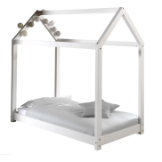 Peuterbed Huis 70x140 Wit