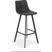 Barstoel 'Ozan' PU Zwart (H-zitting 78cm)(2 per doos)