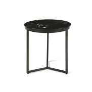 Interiax Side Table 'Luuk' Black marmer