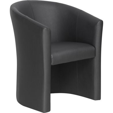 Interiax Fauteuil à siège baquet Sophia Noir PU