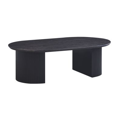 Interiax Coffee Table 'Rayan' 120 cm Oval Decor Dark Brown