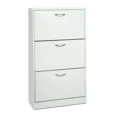 Schoenkast 'Carini' 3 Laden Wit