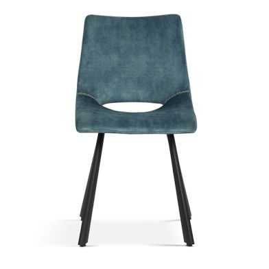 Interiax Dining Chair Lea Velvet Blue