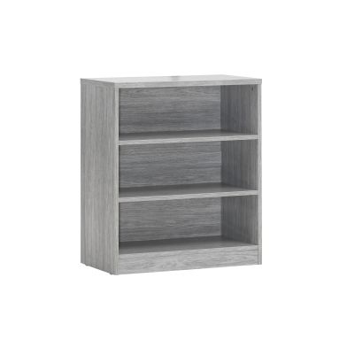 Bookcase 'Spacio' 2 Shelves Grey Oak (84x72x36cm)
