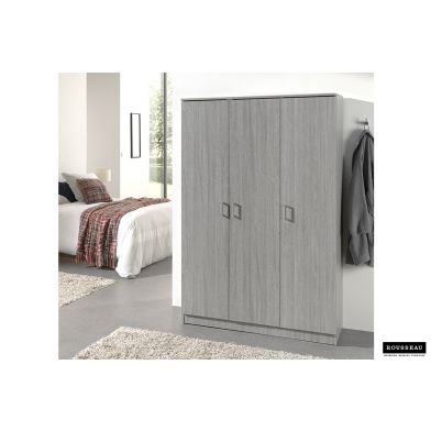 Rangeerkast 'Ray' 3 Deuren en 4 Legplanken Grijze Eik (180x120x40cm)